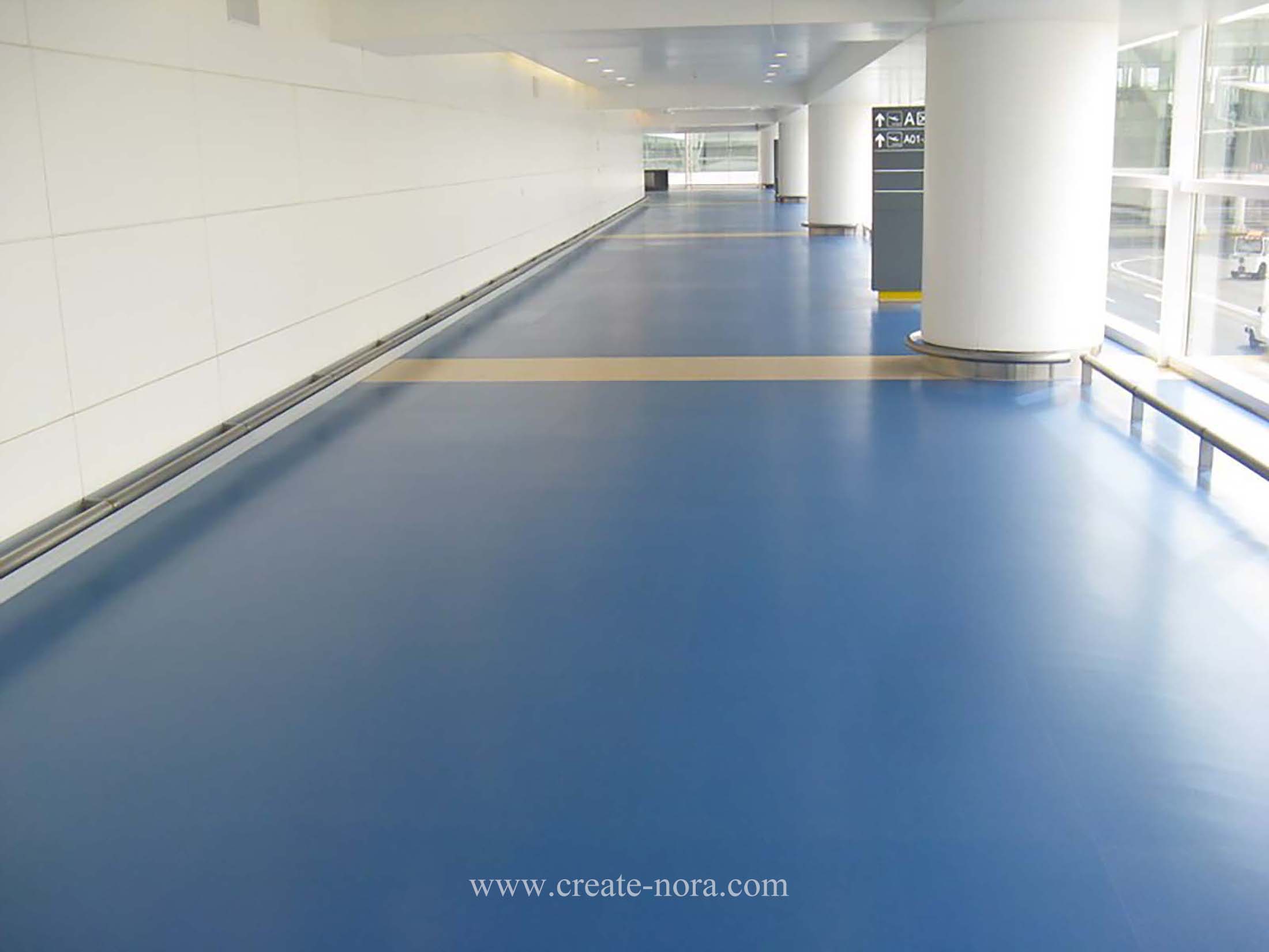 the photo of nora rubber flooring in Wuhan Tianhe Airport4